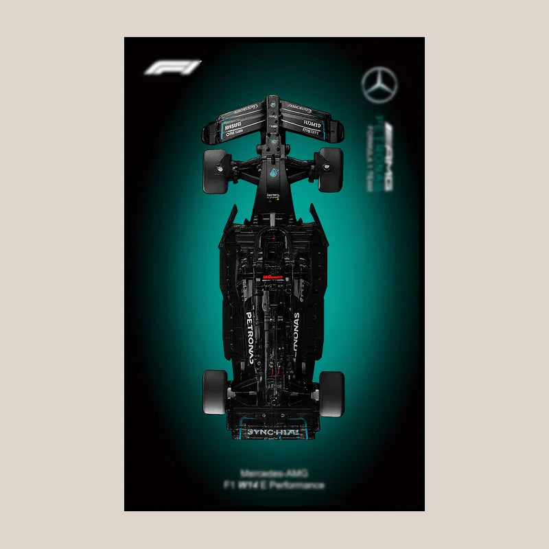 Car Display Frame Wall Mount For LEGO TECHNIC F1 Mercedes AMG